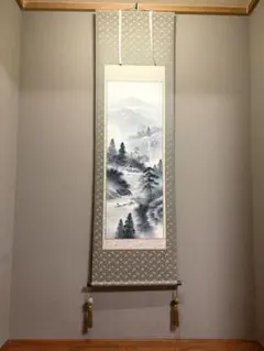 水墨画 掛け軸 豊東初政 肉筆 - メルカリ