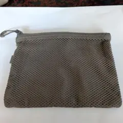 トラベルポーチ メッシュ グレー