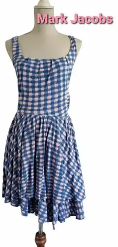 美品　MARC JACOBS　ギンガムチェックのコットンワンピース　カジュアル