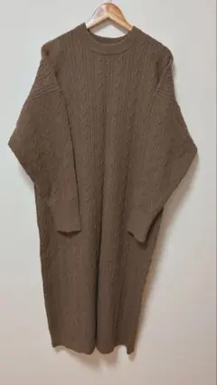 《FREAK'S STORE》ブラウン ケーブルニット