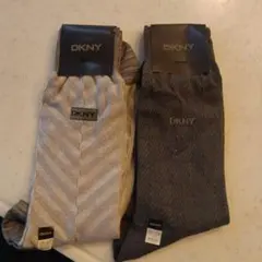 DKNY ソックス 2足セット ヘリンボーン柄 25-27cmのサムネイル