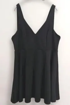 SHEIN CURVE 大きいサイズ ノースリ フレアミニワンピース 黒 3XLのサムネイル
