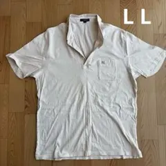 バーバリー　ロンドン　ポロシャツ　半袖　Tシャツ　LL ピンク　ボーダー