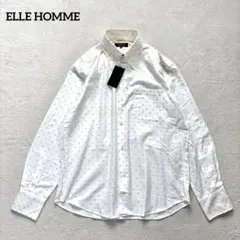 新品✨【ELLE HOMME 】 L 長袖シャツ ワイトのサムネイル