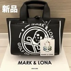 新品★MARK＆LONA 希少完売品 カートバッグ★ラウンドバッグ 黒×白のサムネイル