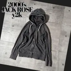 2000's JACK ROSE zip up sweat parker y2k