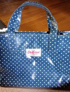 Cath Kidston ネイビードットトートバッグ