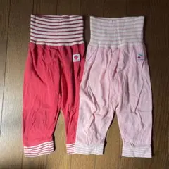 西松屋 ベビー用パジャマパンツ 腹巻き付き 90cm 2枚セット売り