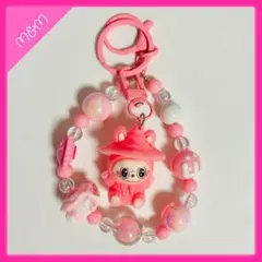 ❤️24時間以内発送 ラブブ キーホルダー ピンク色【L40】labubu