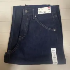 UNIQLO バギーカーブジーンズ　navy ウエスト26