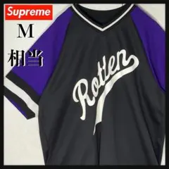 【人気デザイン】シュプリーム ベースボールシャツ ナンバーロゴ ビックロゴのサムネイル