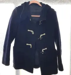 細身ダッフルコート フード付き