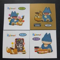 ポケモンパンシール　ポケモンデコキャラシール　イーブイ　ゴンベ　可愛い