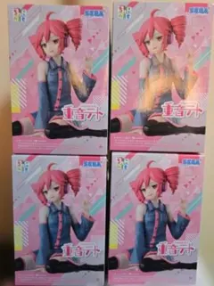 重音テト ちょこのせプレミアムフィギュア “重音テト” 4体セット