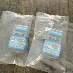 サンリオ　ローラー付き消しゴム風キーホルダー　 シナモロール2個