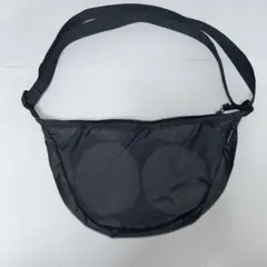 ユニクロ×マリメッコ　ラウンドミニショルダーバック　ブラック×ダークグレー