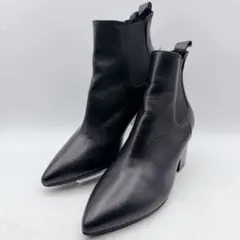 美品】 FABIO RUSCONI ショートブーツ 黒 38 サイドジップ - メルカリ
