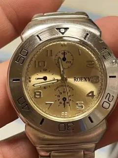 ROEXY メンズ腕時計 ゴールド文字盤
