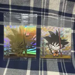 ドラゴンボール超戦士シールウエハース　超1-25 孫悟空GGR、1-21GR