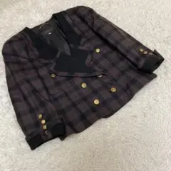 Lelian レリアン　ダブルジャケット　ウール素材　肩パッドあり　11号