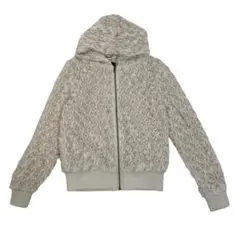 MOUTH valley ボアニット パーカー ホワイト Mサイズ リボン