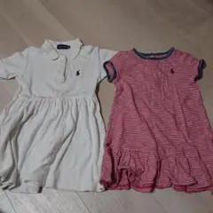 【2枚おまとめ】ラルフローレン ワンピース 90と24M
