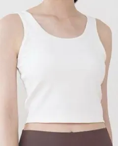 新品未使用【SUKALA】リブソリッドショートタンクトップ M サイズ