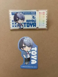 青柳冬弥　アクリルバッジ　ステッカー