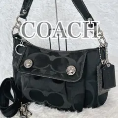 COACH POPPY shoulderbag 2way signature