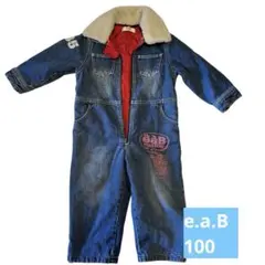 『e.a.B bebe』デニムつなぎ　100