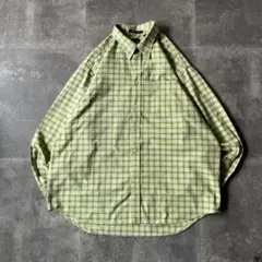 00s OLD GAP The BIG Oxford L チェックシャツA222