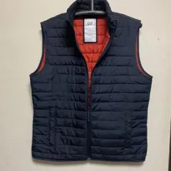 ハ*8様 GAP ブラック/オレンジ キルティング ベスト L