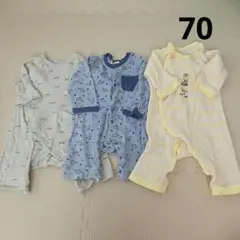 カバーオール　70　男の子　3着まとめ売り