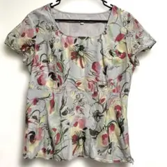 LAURA ASHLEY　ローラアシュレイ　花柄　半袖シャツ　11のサムネイル