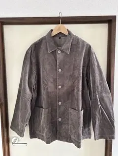 無印良品　メンズ　カポック混コーデュロイジャケット L モカブラウン