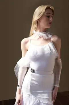 社交ダンス衣装　ダンスウェア　ダンススカート　dancequeen 白 社交ダンス衣装 ダンスウェア ダンススカート dancequeen 白