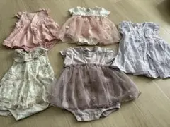 ベビーロンパース　女の子　まとめ　半袖