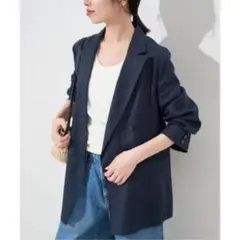 slobe iena 25ss フレンチリネンジャケット　リネン100%のサムネイル