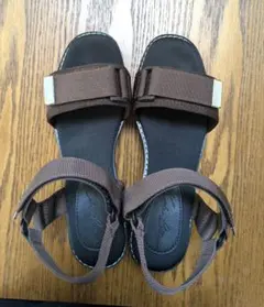 厚底　茶色　スポーツサンダル LL