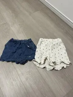 petit main 半ズボン 2点セット 100 プティマイン