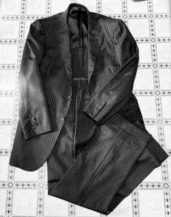 リングヂャケット　ネイビー　ストライプスーツ　ロロピアーナ