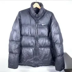 ☆訳あり☆Nike リバーシブルダウンジャケット 黒 チェック柄