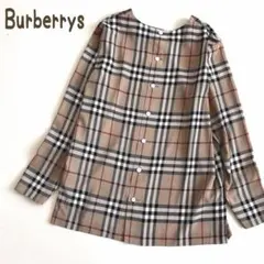 稀少⭐︎バーバリー ノバチェック ブラウス シャツ 2way ヴィンテージ レア