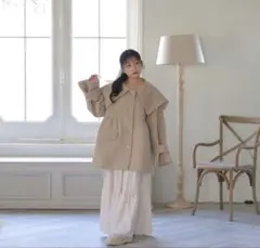 ウムクレール umm.claïr big collar over coatのサムネイル
