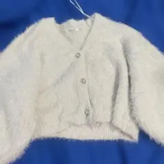 しまむら ニット カーディガン ホワイト M