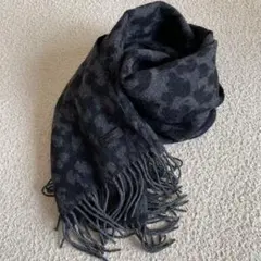13日迄出品中/ レオパード柄 大判ストール