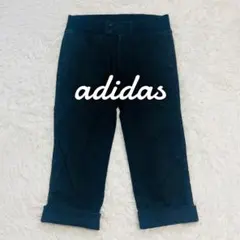 アディダス adidas スリーストライプス ウエストゴム クロップドパンツ L