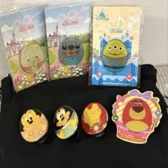 【7点セット】香港ディズニーランド 会員限定 イースター　ピンバッジのサムネイル