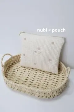 ポーチ　ヌビポーチ　フラットポーチ　刺繍ヌビ