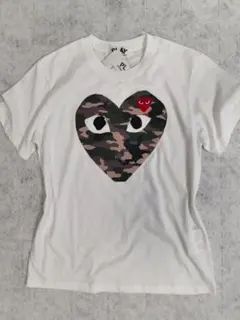PLAY COMME des GARÇONS 迷彩ハートTシャツ Lサイズ - メルカリ